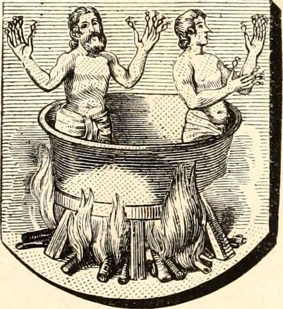 An illustration from Histoire de l'orfévrerie-joaillerie et des anciennes communautés et confréries d'orfévres-joailliers de la France et de la Belgique, 1850, leaf 924