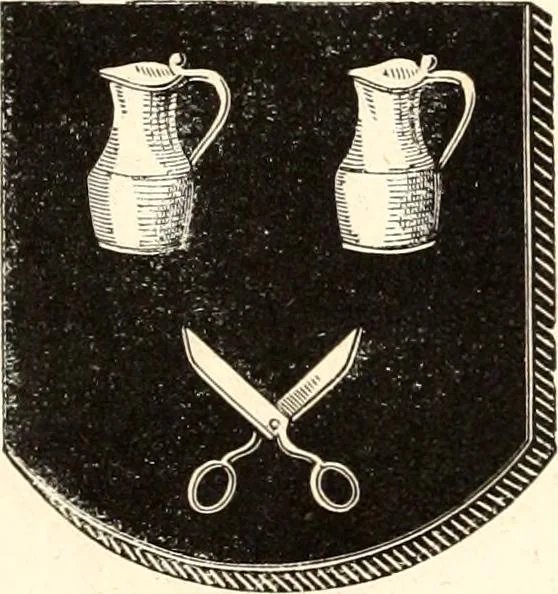 An illustration from Histoire de l'orfévrerie-joaillerie et des anciennes communautés et confréries d'orfévres-joailliers de la France et de la Belgique, 1850, leaf 928