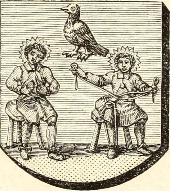 An illustration from Histoire de l'orfévrerie-joaillerie et des anciennes communautés et confréries d'orfévres-joailliers de la France et de la Belgique, 1850, leaf 934