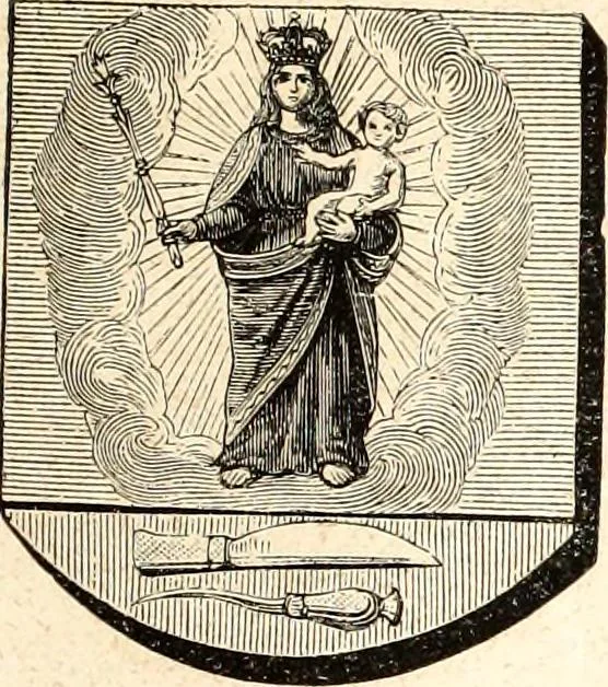 An illustration from Histoire de l'orfévrerie-joaillerie et des anciennes communautés et confréries d'orfévres-joailliers de la France et de la Belgique, 1850, leaf 952