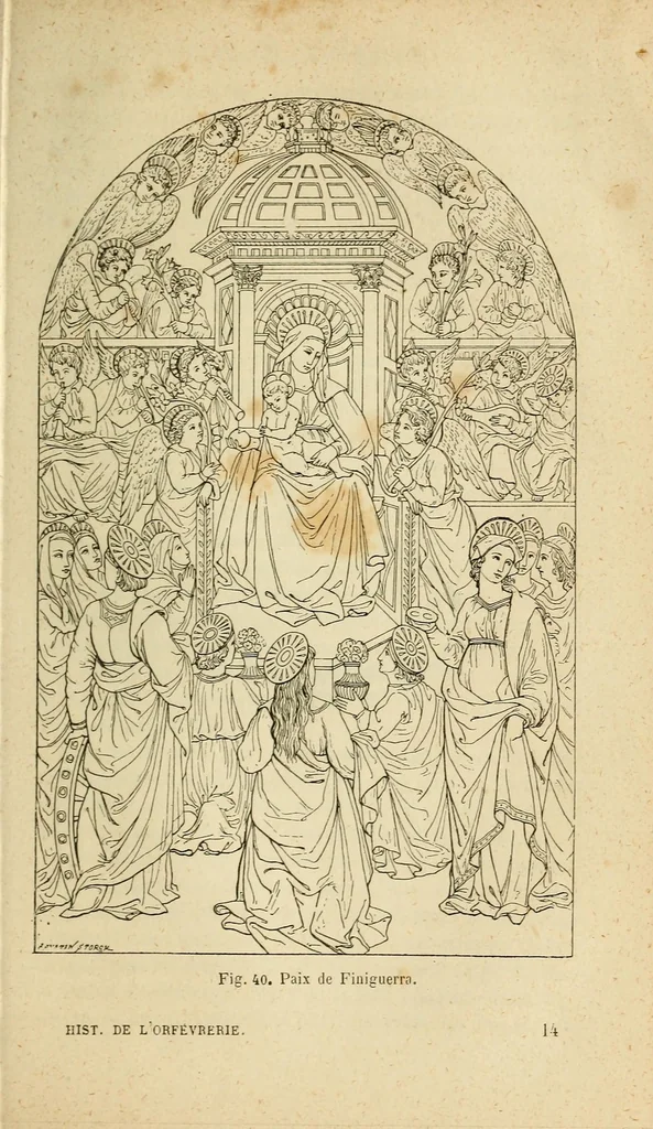 An illustration from Histoire de l'orfévrerie depuis les temps les plus reculés jusqu' à nos jours, 1875, leaf 219