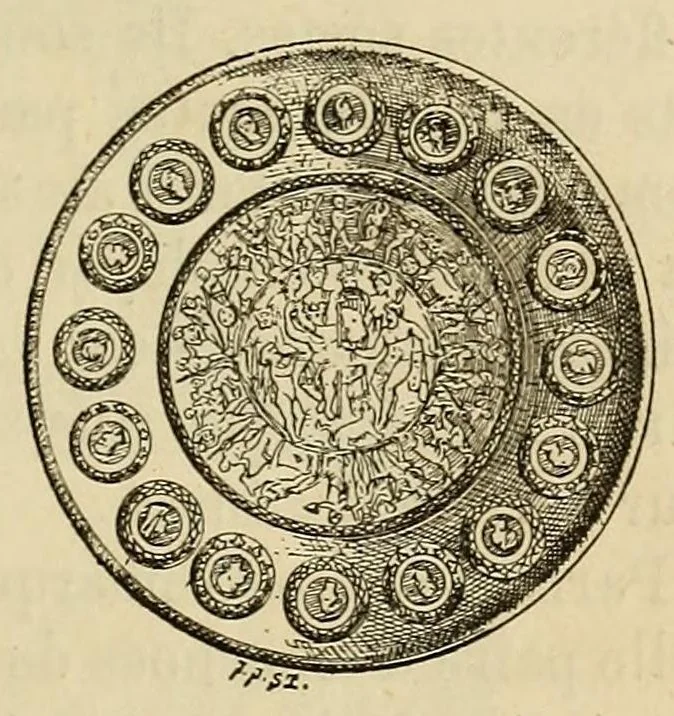 An illustration from Histoire de l'orfévrerie depuis les temps les plus reculés jusqu' à nos jours, 1875, leaf 55