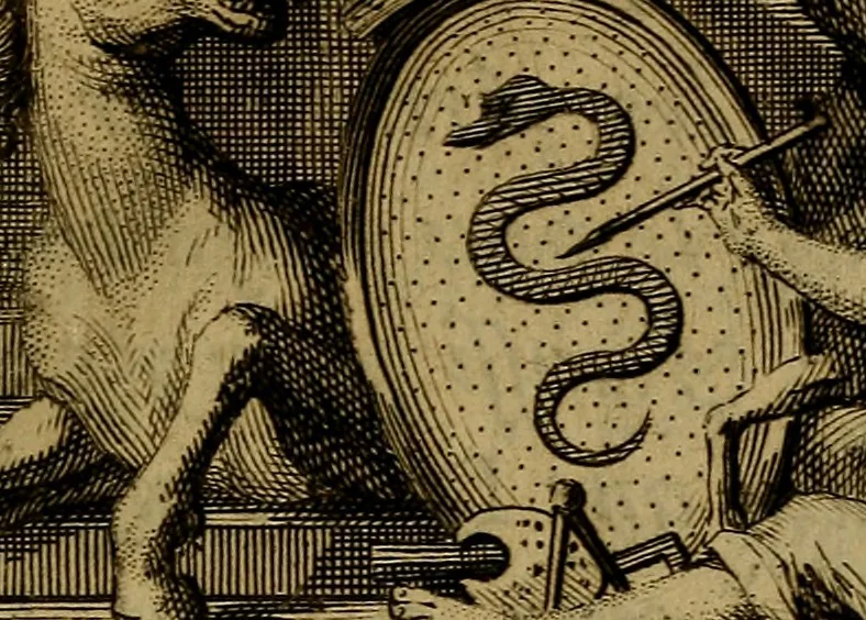 An illustration from Histoire des arts qui ont raport au dessein, divisée en trois livres, ou il est traité de son origine, de son progrés, de sa chute, & de son rétablissement. Ouvrage utile au public pour savoir ce qui s'est fait de plus considerable en tous les âges dans la peinture, la sculture, l'architecture & la gravure; & pour distinguer les bonnes manieres des mauvaises, 1698, leaf 4