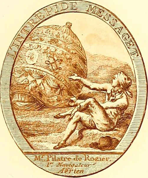 An illustration from Histoire des ballons et des aéronautes célèbres ..., 1887, leaf 10