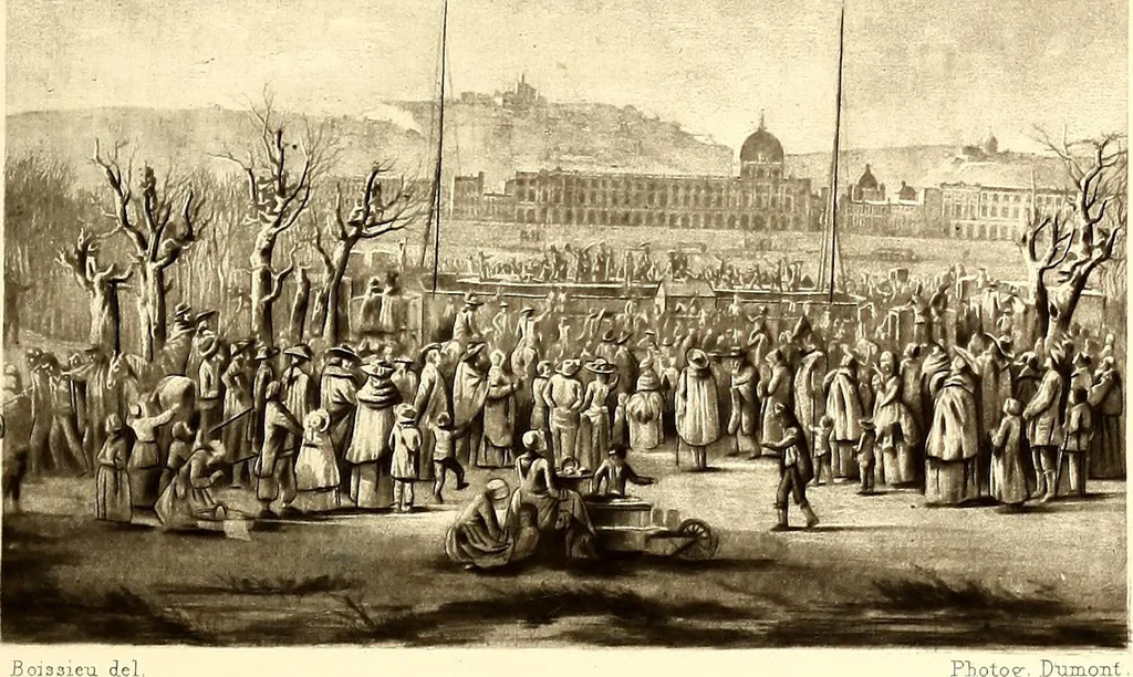An illustration from Histoire des ballons et des aéronautes célèbres ..., 1887, leaf 112
