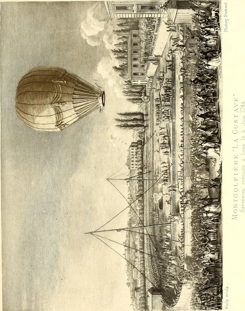 An illustration from Histoire des ballons et des aéronautes célèbres ..., 1887, leaf 116