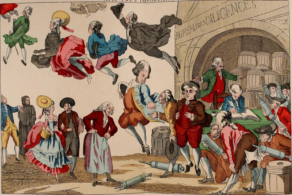 An illustration from Histoire des ballons et des aéronautes célèbres ..., 1887, leaf 158