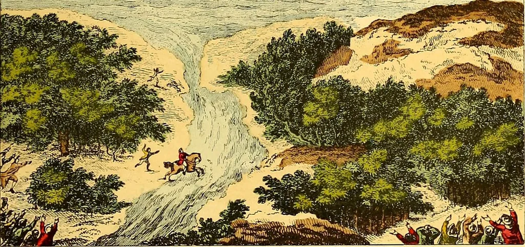An illustration from Histoire des ballons et des aéronautes célèbres ..., 1887, leaf 182