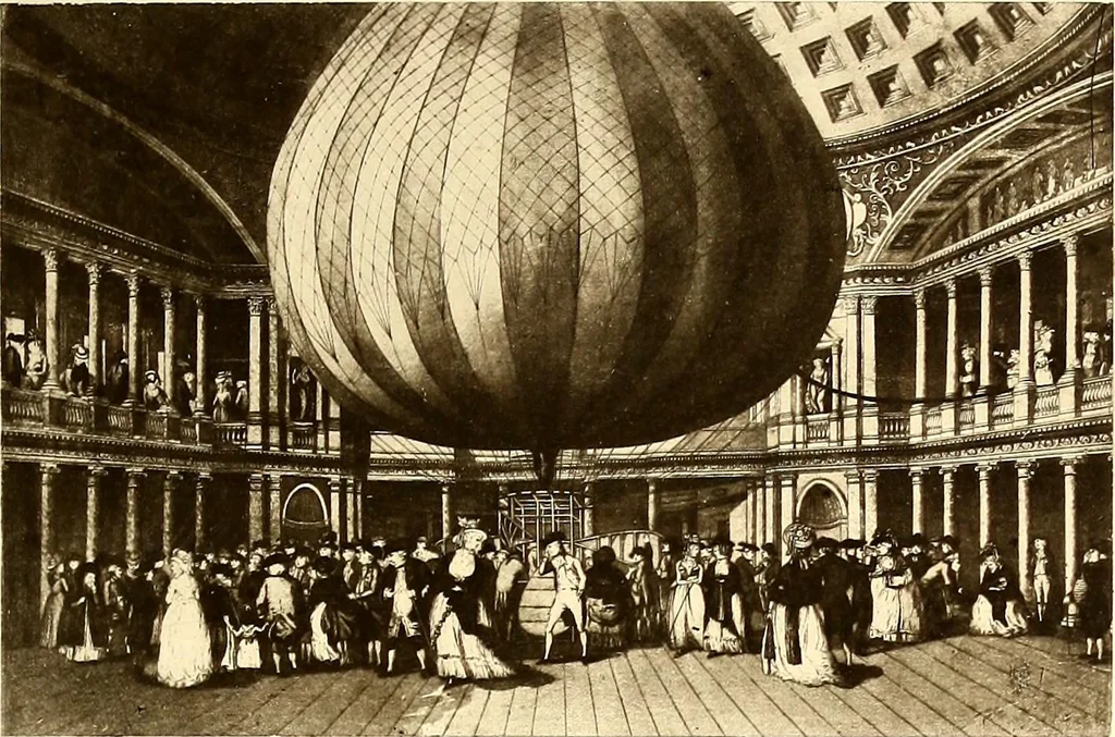 An illustration from Histoire des ballons et des aéronautes célèbres ..., 1887, leaf 190