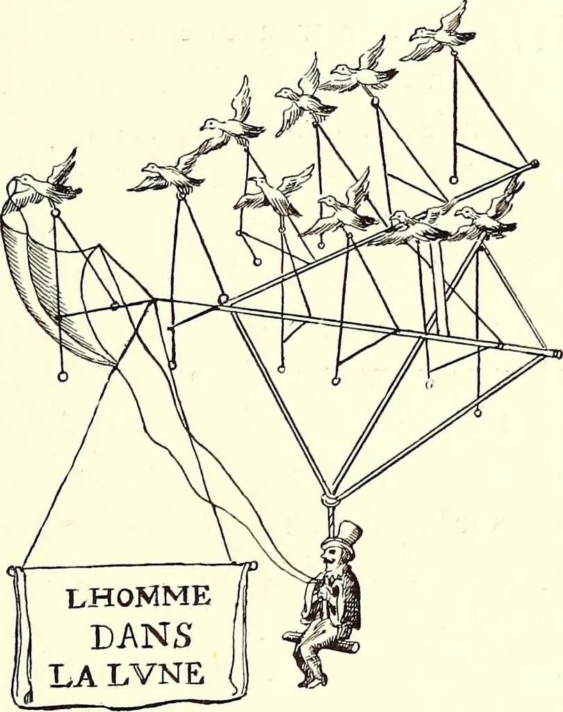 An illustration from Histoire des ballons et des aéronautes célèbres ..., 1887, leaf 22