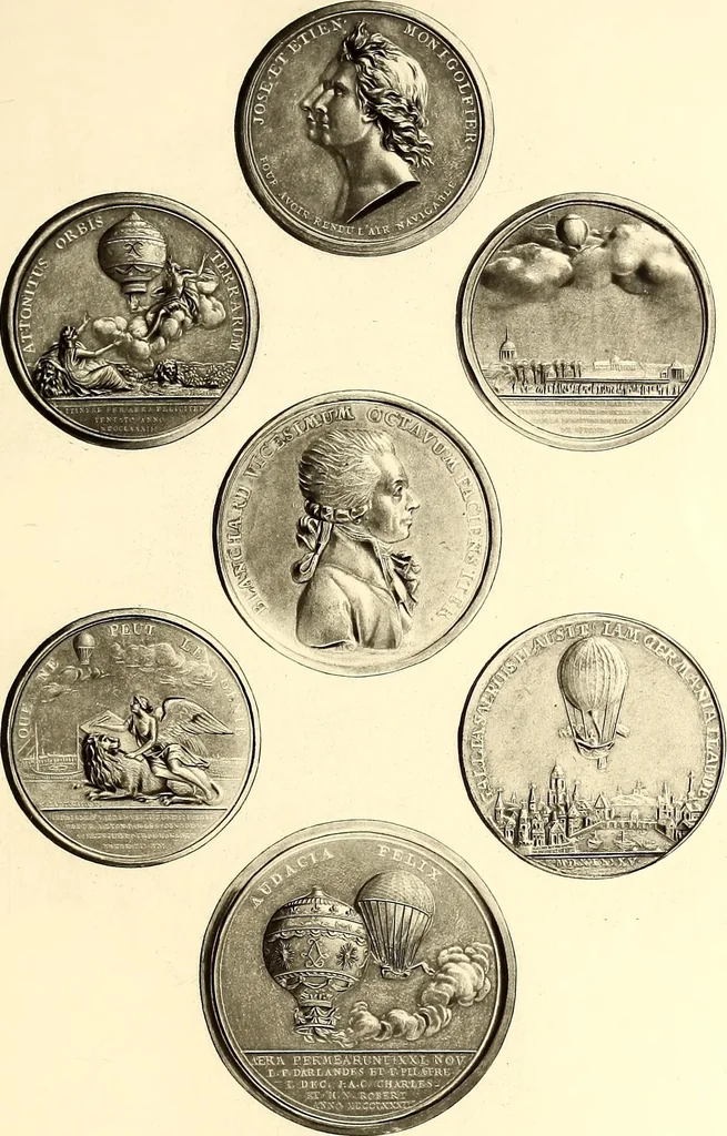 An illustration from Histoire des ballons et des aéronautes célèbres ..., 1887, leaf 58