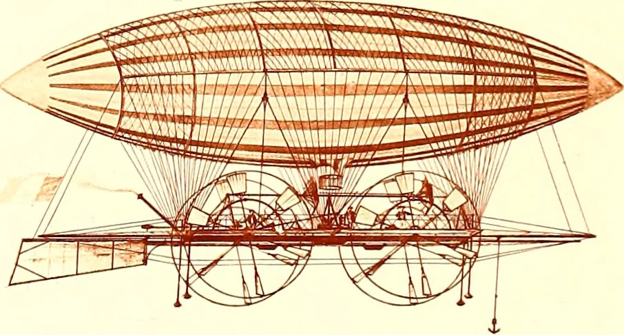 An illustration from Histoire des ballons et des aéronautes célèbres ..., 1887, leaf 109