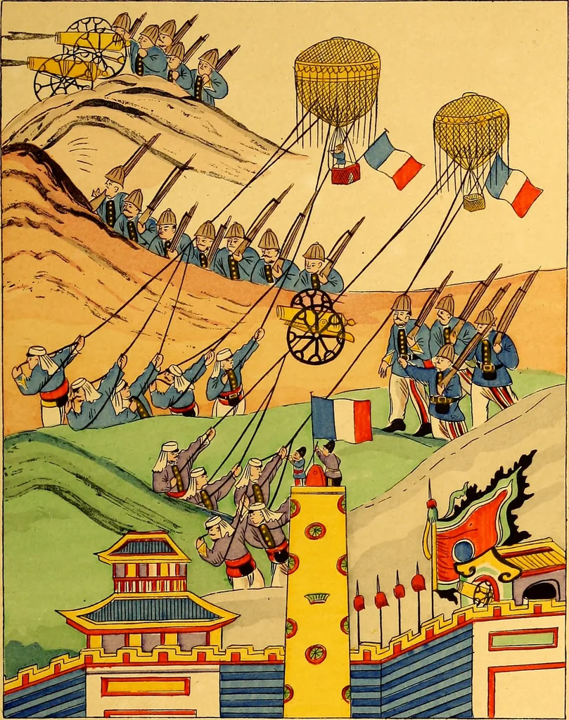An illustration from Histoire des ballons et des aéronautes célèbres ..., 1887, leaf 194