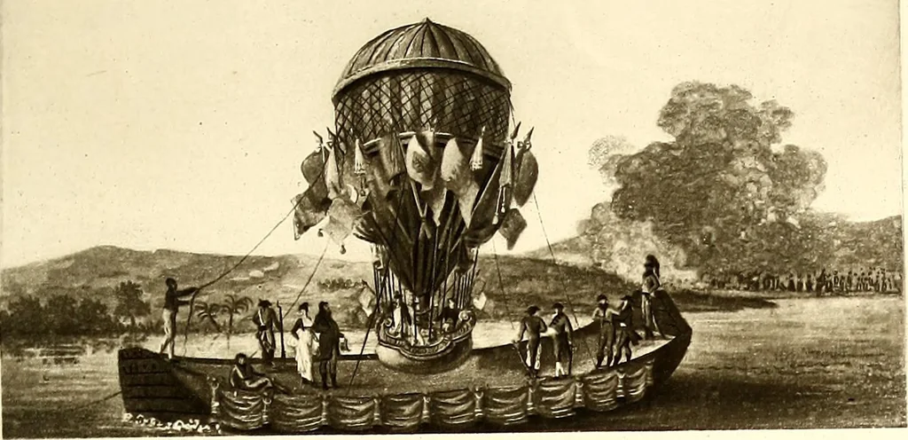 An illustration from Histoire des ballons et des aéronautes célèbres ..., 1887, leaf 24
