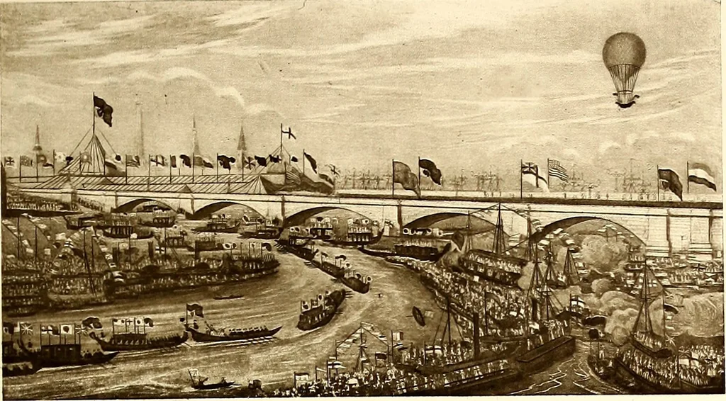 An illustration from Histoire des ballons et des aéronautes célèbres ..., 1887, leaf 50