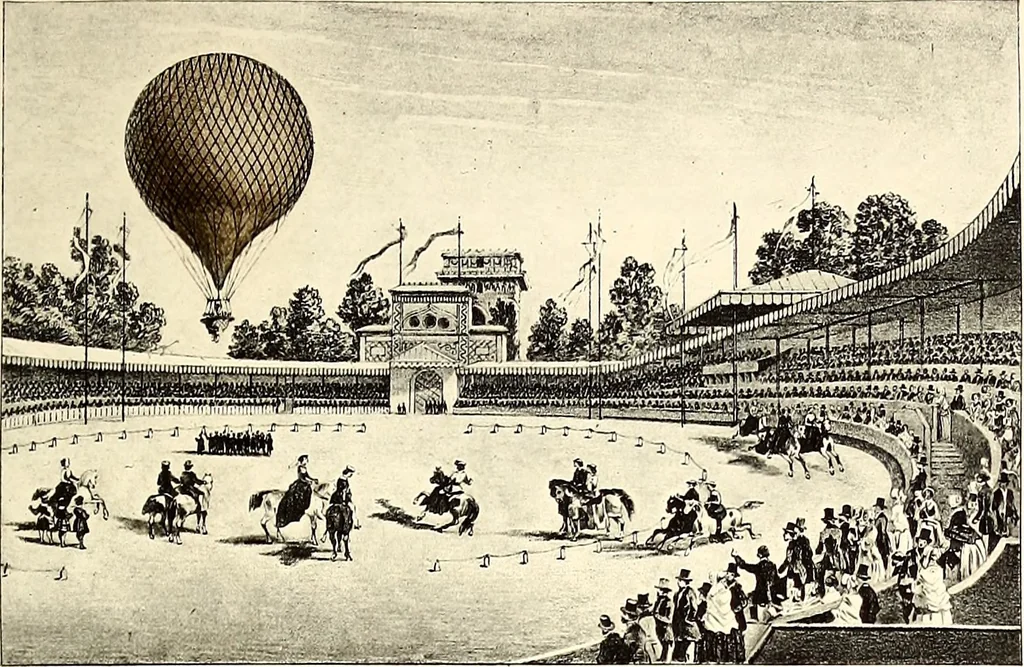 An illustration from Histoire des ballons et des aéronautes célèbres ..., 1887, leaf 80