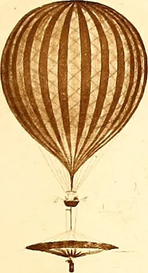 An illustration from Histoire des ballons et des aéronautes célèbres ..., 1887, leaf 92