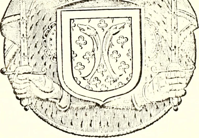 An illustration from Histoire des connestables: chanceliers et gardes des seavx [etc.] ... depuis leur origine:, 1658, leaf 110