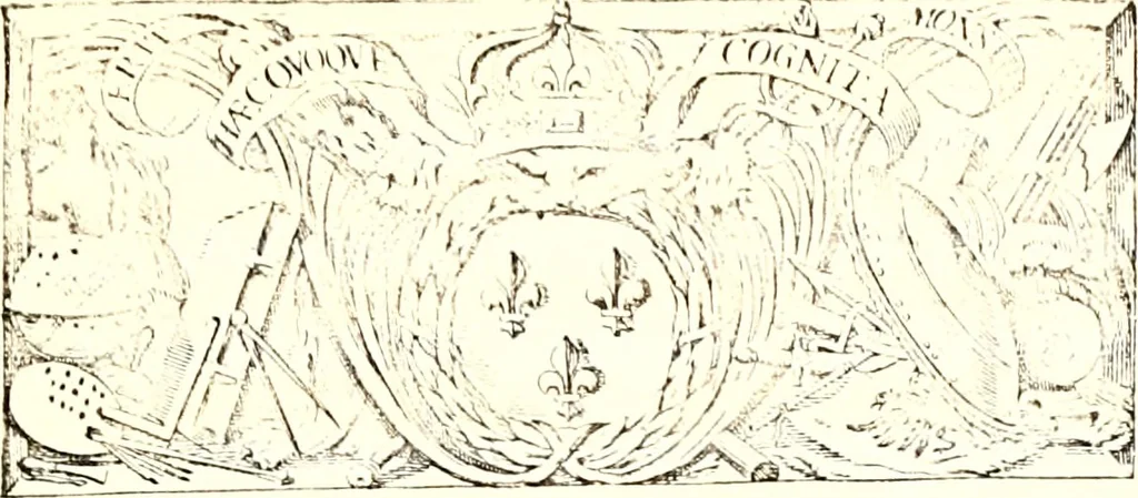 An illustration from Histoire des connestables: chanceliers et gardes des seavx [etc.] ... depuis leur origine:, 1658, leaf 12