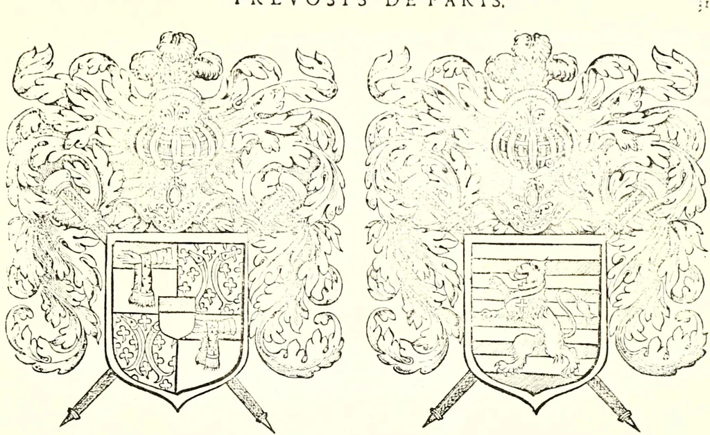 An illustration from Histoire des connestables: chanceliers et gardes des seavx [etc.] ... depuis leur origine:, 1658, leaf 1288