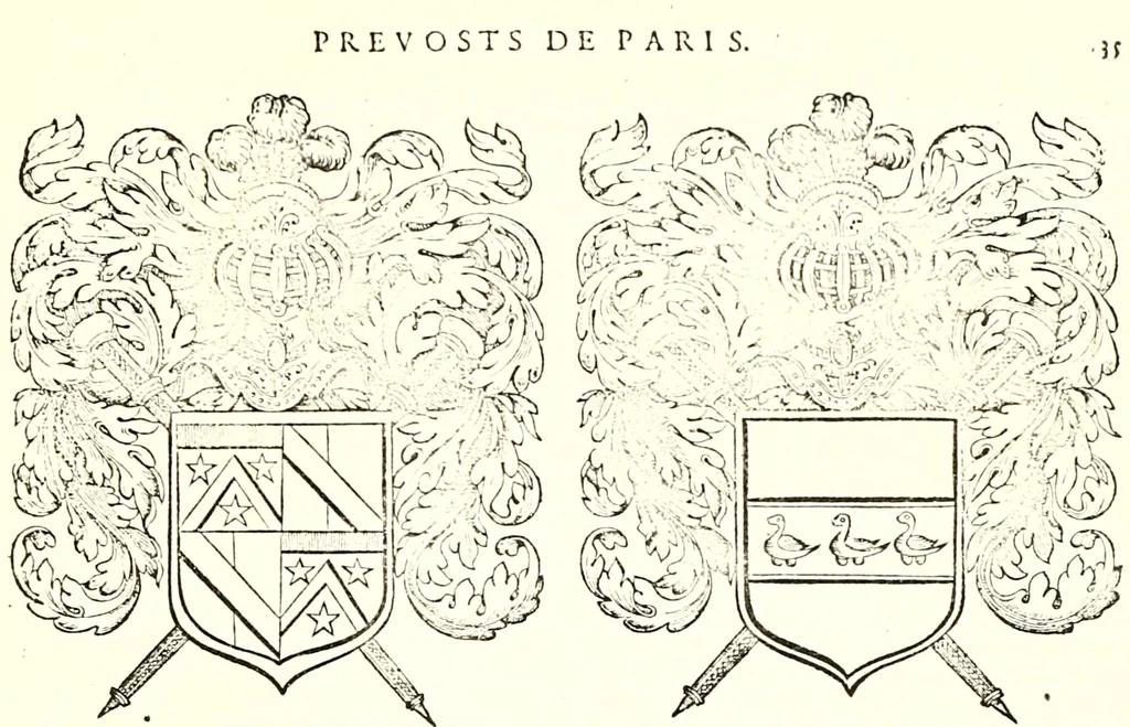 An illustration from Histoire des connestables: chanceliers et gardes des seavx [etc.] ... depuis leur origine:, 1658, leaf 1296