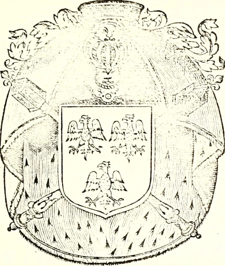 An illustration from Histoire des connestables: chanceliers et gardes des seavx [etc.] ... depuis leur origine:, 1658, leaf 222