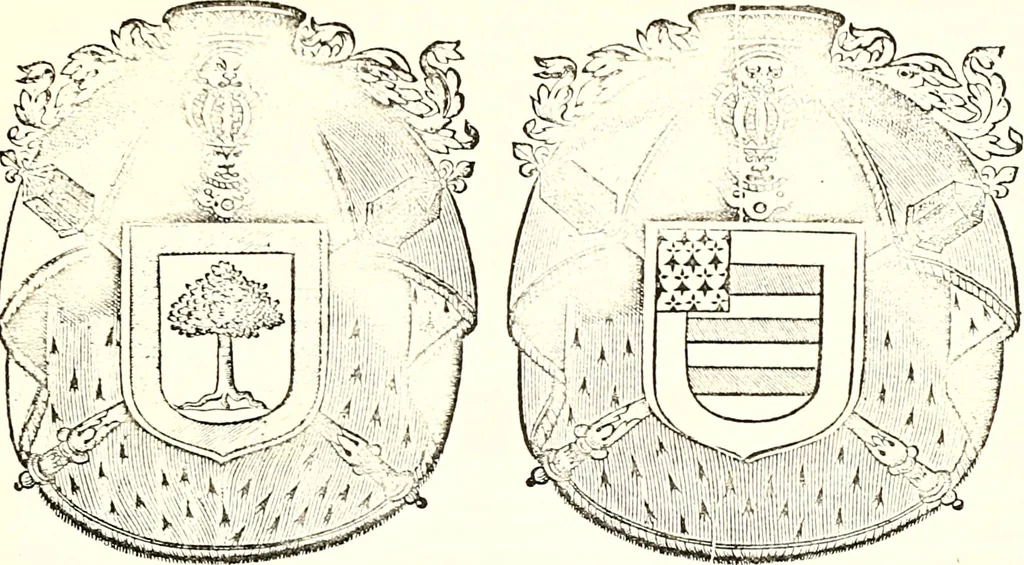 An illustration from Histoire des connestables: chanceliers et gardes des seavx [etc.] ... depuis leur origine:, 1658, leaf 254