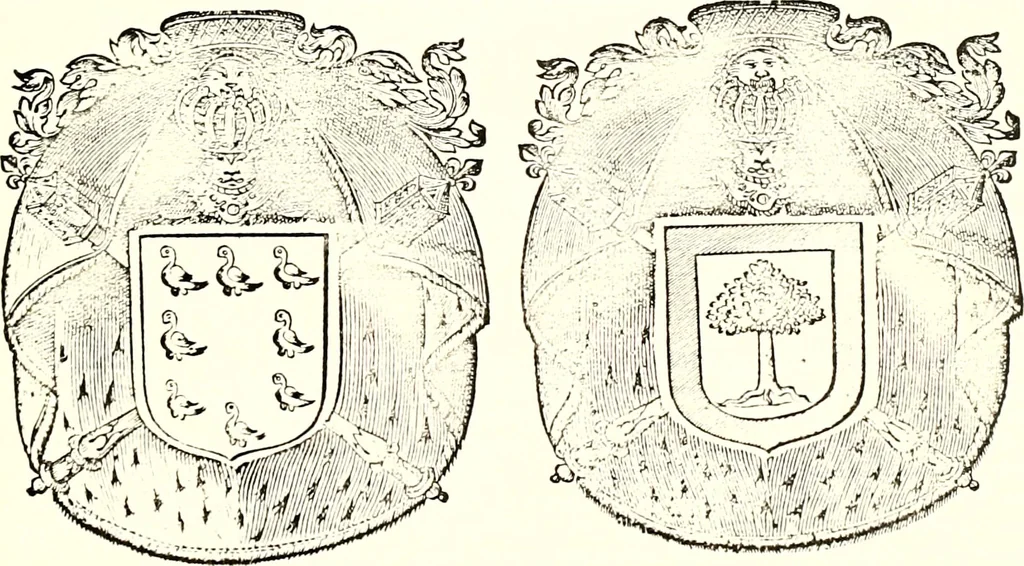 An illustration from Histoire des connestables: chanceliers et gardes des seavx [etc.] ... depuis leur origine:, 1658, leaf 266