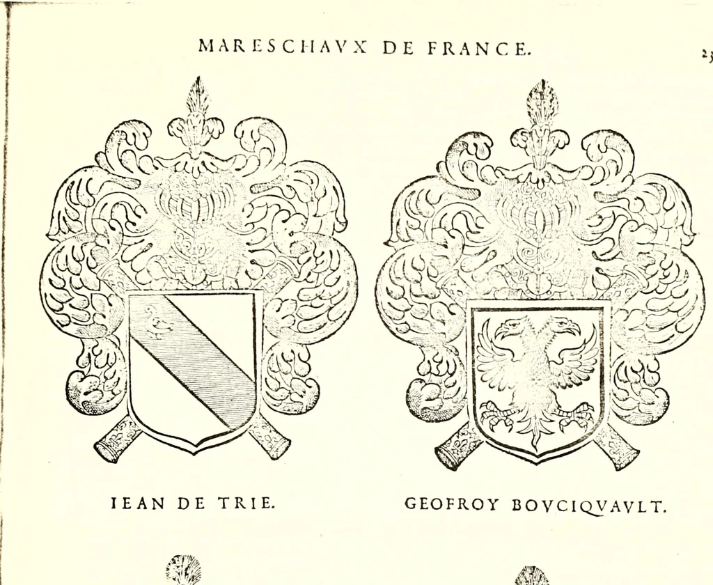 An illustration from Histoire des connestables: chanceliers et gardes des seavx [etc.] ... depuis leur origine:, 1658, leaf 656