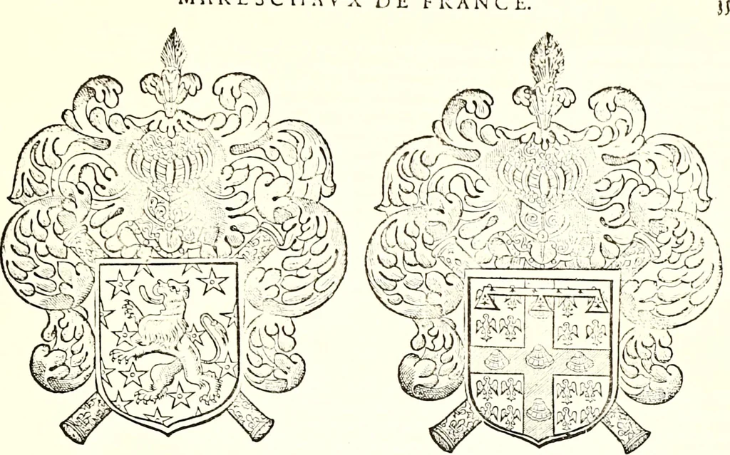 An illustration from Histoire des connestables: chanceliers et gardes des seavx [etc.] ... depuis leur origine:, 1658, leaf 680