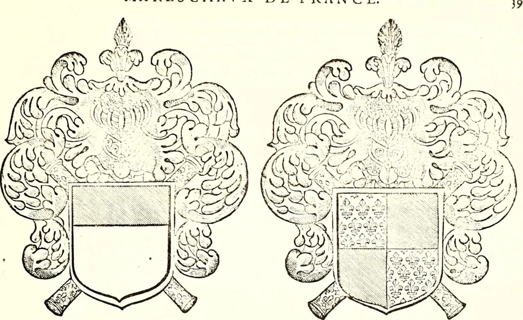 An illustration from Histoire des connestables: chanceliers et gardes des seavx [etc.] ... depuis leur origine:, 1658, leaf 688