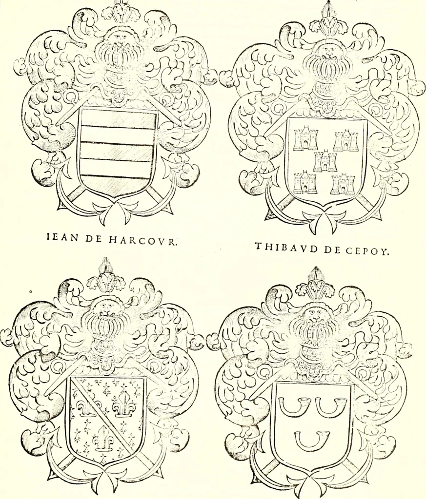 An illustration from Histoire des connestables: chanceliers et gardes des seavx [etc.] ... depuis leur origine:, 1658, leaf 888
