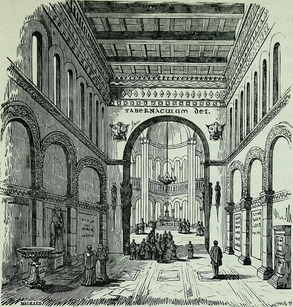 An illustration from Histoire & description pittoresque de la Cathedrale de Metz, des eglises adjacentes et collegiales, 1843, leaf 11