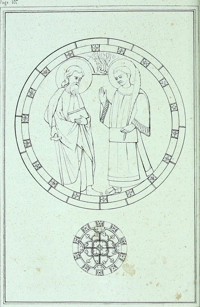 An illustration from Histoire & description pittoresque de la Cathedrale de Metz, des eglises adjacentes et collegiales, 1843, leaf 130
