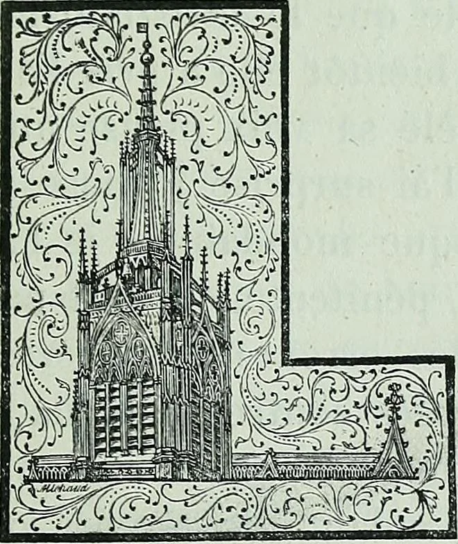 An illustration from Histoire & description pittoresque de la Cathedrale de Metz, des eglises adjacentes et collegiales, 1843, leaf 17