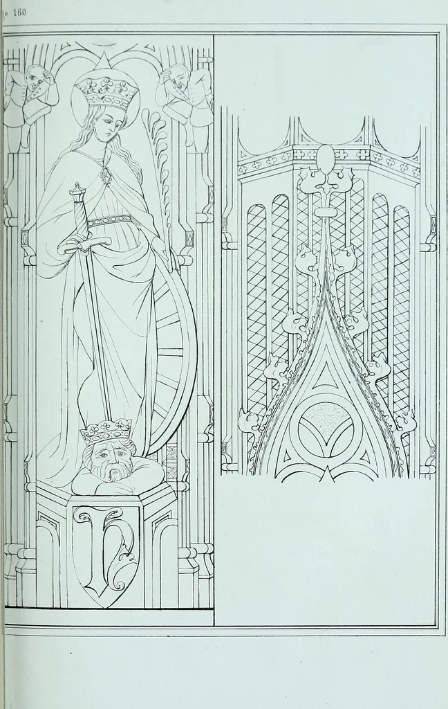 An illustration from Histoire & description pittoresque de la Cathedrale de Metz, des eglises adjacentes et collegiales, 1843, leaf 187