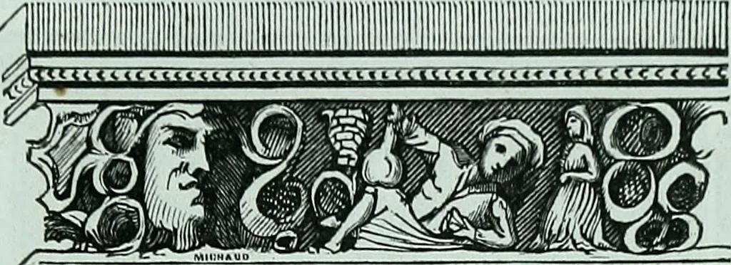 An illustration from Histoire & description pittoresque de la Cathedrale de Metz, des eglises adjacentes et collegiales, 1843, leaf 249