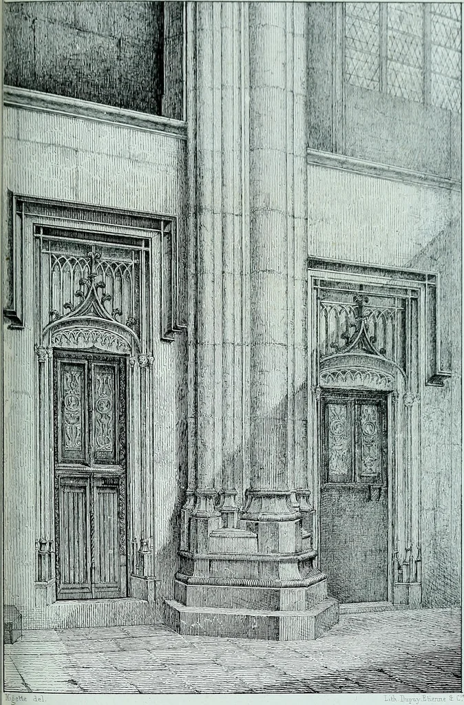 An illustration from Histoire & description pittoresque de la Cathedrale de Metz, des eglises adjacentes et collegiales, 1843, leaf 251