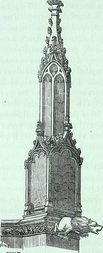 An illustration from Histoire & description pittoresque de la Cathedrale de Metz, des eglises adjacentes et collegiales, 1843, leaf 372