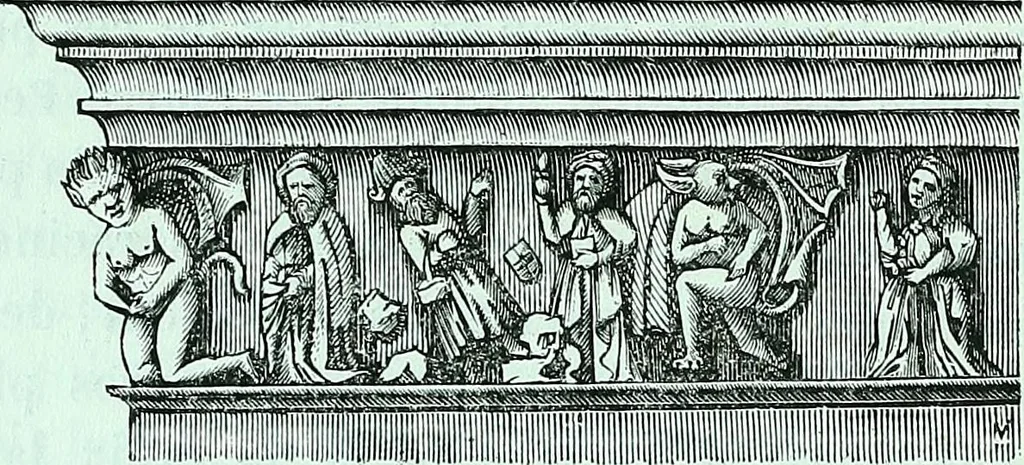 An illustration from Histoire & description pittoresque de la Cathedrale de Metz, des eglises adjacentes et collegiales, 1843, leaf 380
