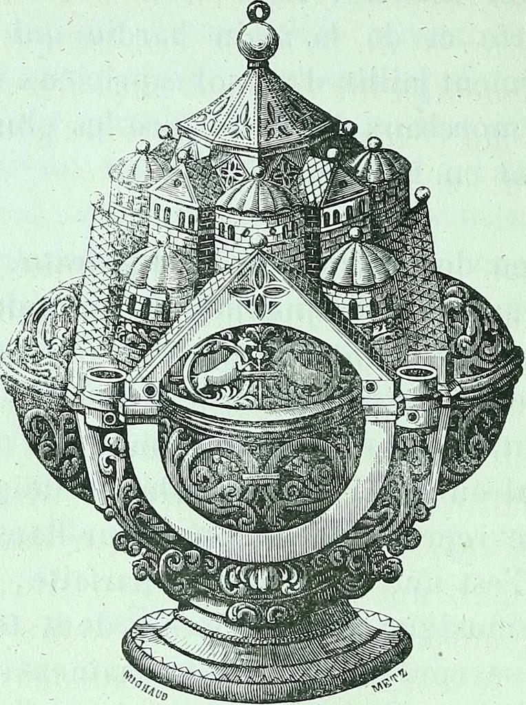An illustration from Histoire & description pittoresque de la Cathedrale de Metz, des eglises adjacentes et collegiales, 1843, leaf 54
