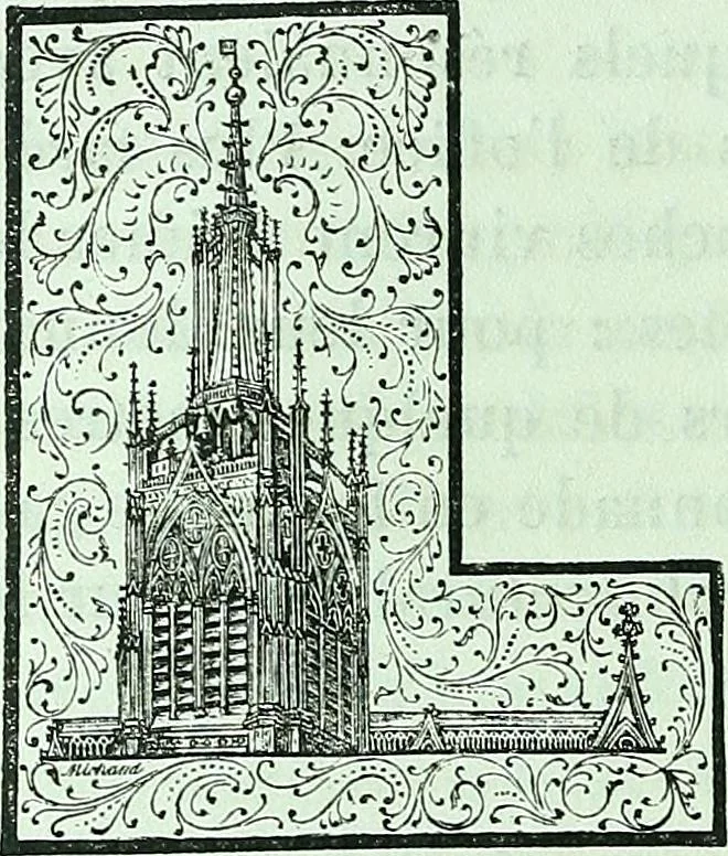 An illustration from Histoire & description pittoresque de la Cathedrale de Metz, des eglises adjacentes et collegiales, 1843, leaf 190