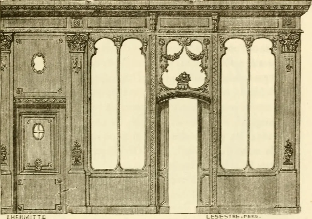 An illustration from Histoire des enseignes de Paris. Revue et publiée par le Bibliophile Jacob [pseud.] avec un appendice par J. Cousin.., 1884, leaf 114