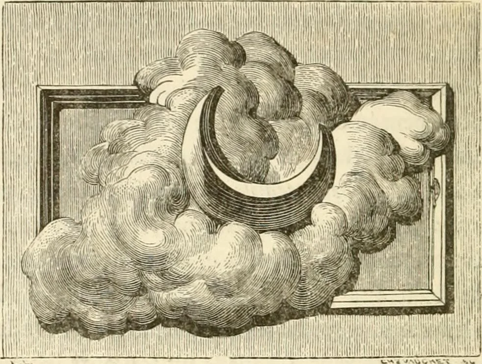 An illustration from Histoire des enseignes de Paris. Revue et publiée par le Bibliophile Jacob [pseud.] avec un appendice par J. Cousin.., 1884, leaf 167