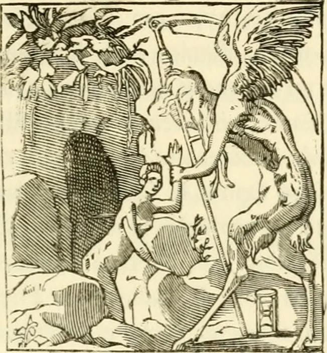 An illustration from Histoire des enseignes de Paris. Revue et publiée par le Bibliophile Jacob [pseud.] avec un appendice par J. Cousin.., 1884, leaf 258