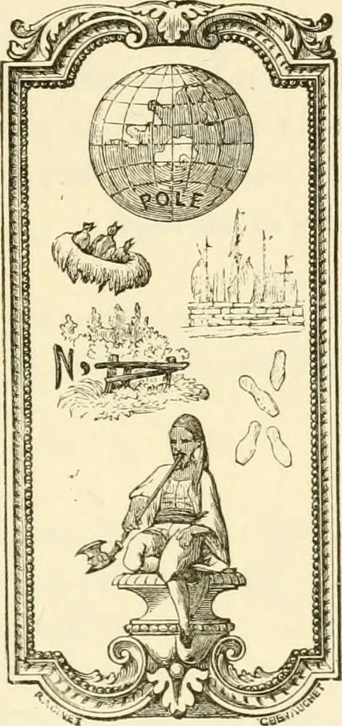 An illustration from Histoire des enseignes de Paris. Revue et publiée par le Bibliophile Jacob [pseud.] avec un appendice par J. Cousin.., 1884, leaf 296