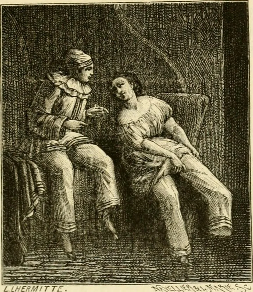 An illustration from Histoire des enseignes de Paris. Revue et publiée par le Bibliophile Jacob [pseud.] avec un appendice par J. Cousin.., 1884, leaf 366