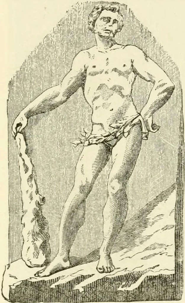 An illustration from Histoire des enseignes de Paris. Revue et publiée par le Bibliophile Jacob [pseud.] avec un appendice par J. Cousin.., 1884, leaf 380