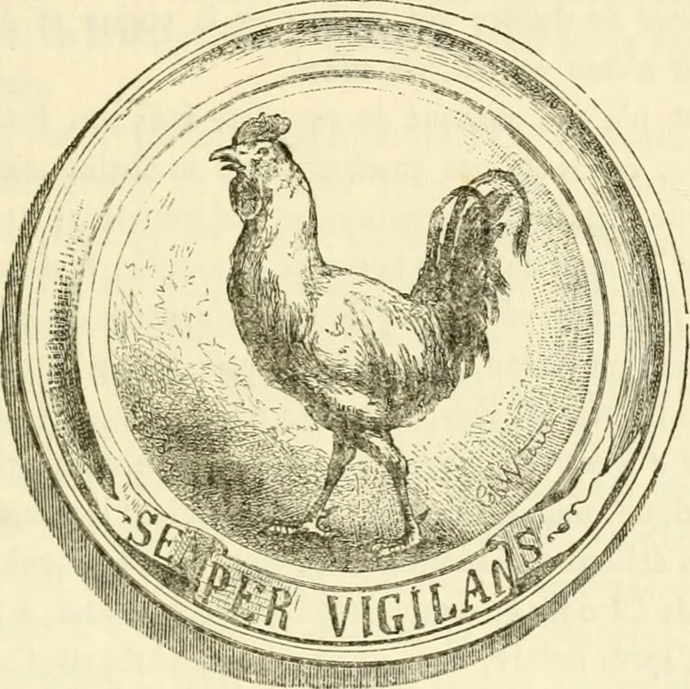 An illustration from Histoire des enseignes de Paris. Revue et publiée par le Bibliophile Jacob [pseud.] avec un appendice par J. Cousin.., 1884, leaf 402