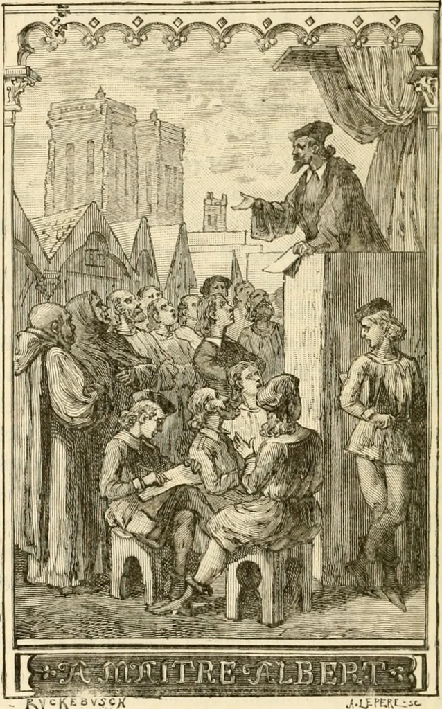 An illustration from Histoire des enseignes de Paris. Revue et publiée par le Bibliophile Jacob [pseud.] avec un appendice par J. Cousin.., 1884, leaf 437